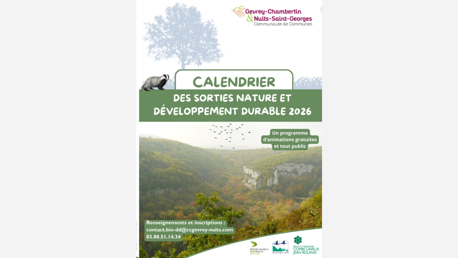 Calendrier Animation 2026